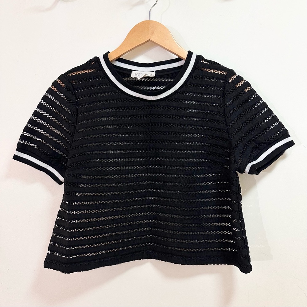 Forever 21 Semi Transparent Crop Top